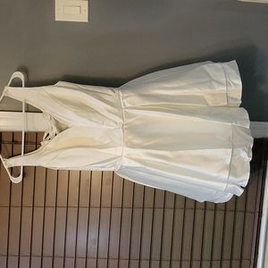 White Satin Dress